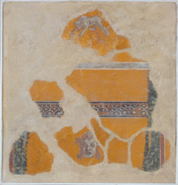Italian fresco fragment (likely Pompeian or Neapolitan). Robert Rauschenberg Foundation