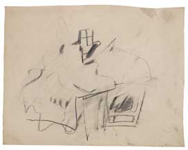 Willem de Kooning, Untitled, ca. 1947–49.