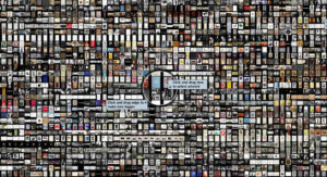 A grid of hundreds of tiny artwork images