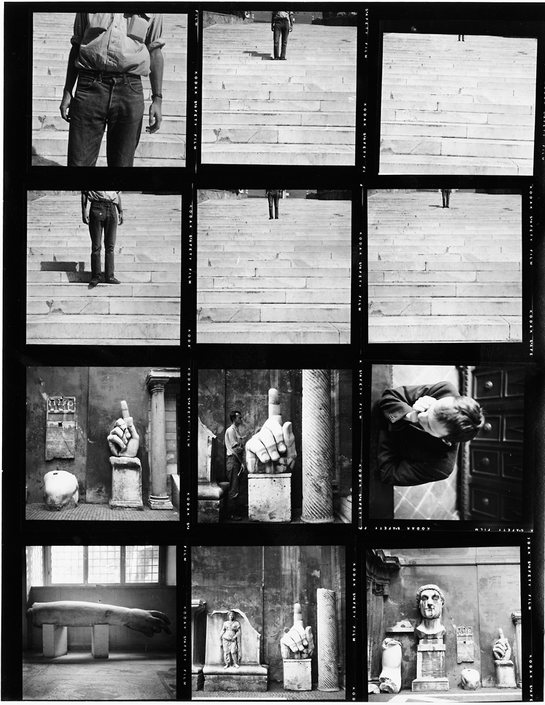 Robert Rauschenberg Contact Sheet Showing Portraits Of Cy Twombly 1952 Sfmoma