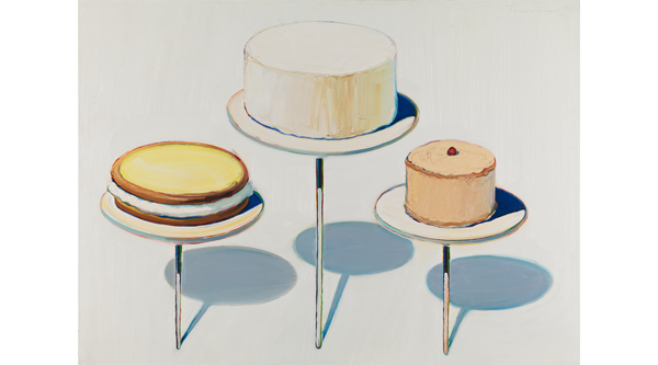 Artwork image, Wayne Thiebaud's Display Cakes