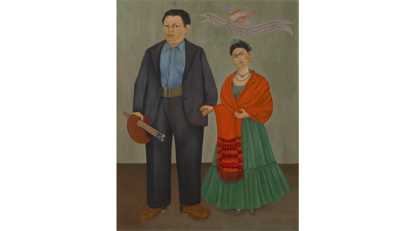 Artwork image, Frida Kahlo's Frieda and Diego Rivera, 1931