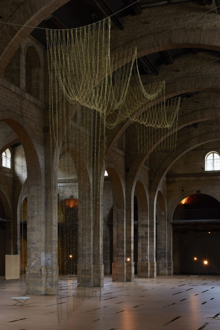 Artwork installation view, Leonor Antunes, the pliable plane
