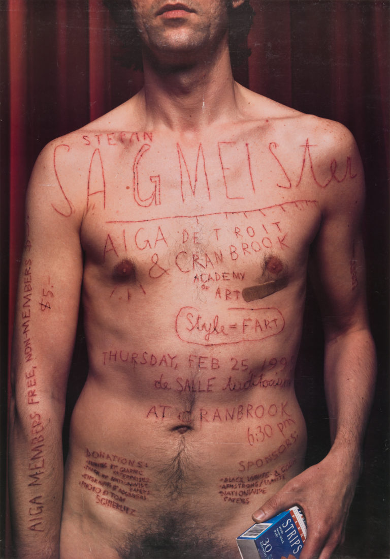 Artwork image, Stefan Sagmeister, AIGA Detroit