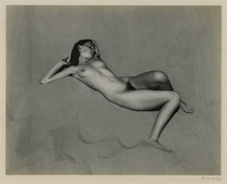 Artwork image, Edward Weston, Nude on Dune