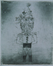 Paul Klee, etching of a clown