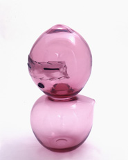 Max Ernst, reflective pink sculpture