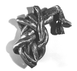 Lynda Benglis, dark organic sculpture