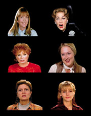 composite image of six famous actresses