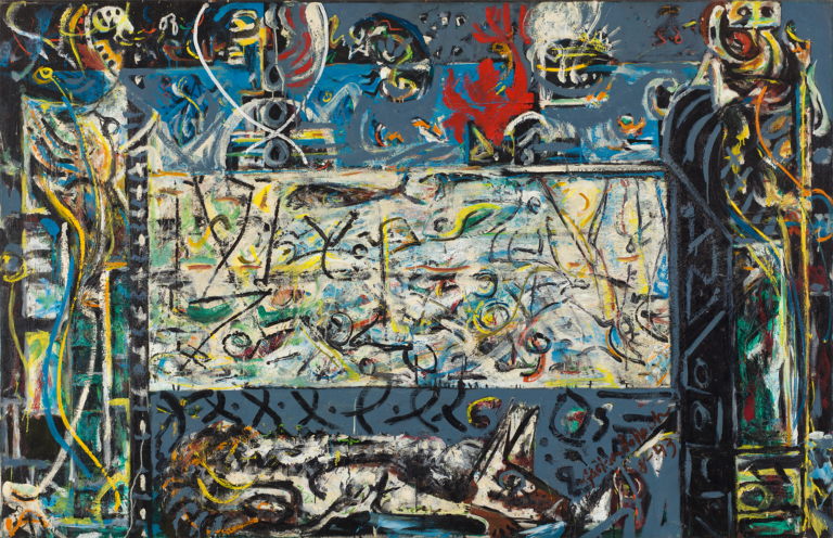 Artwork image, Jackson Pollock, Guardians of the Secret