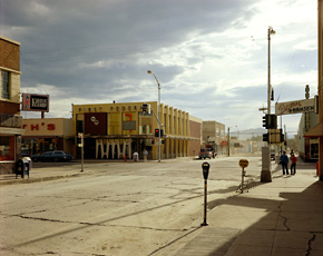 Stephen Shore, color photo of Montana town