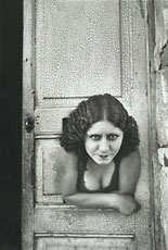 Cartier-Bresson photo of girl and door