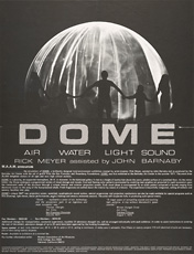 dome: aire, water, light, sound, poster