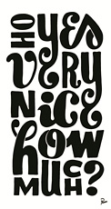 Parra, "very nice how much" black text