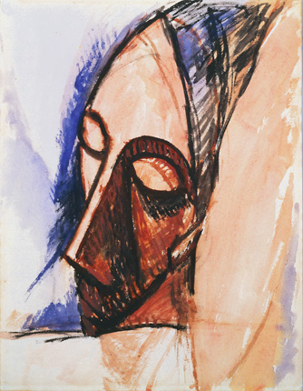 Picasso Head in Three-Quarter View