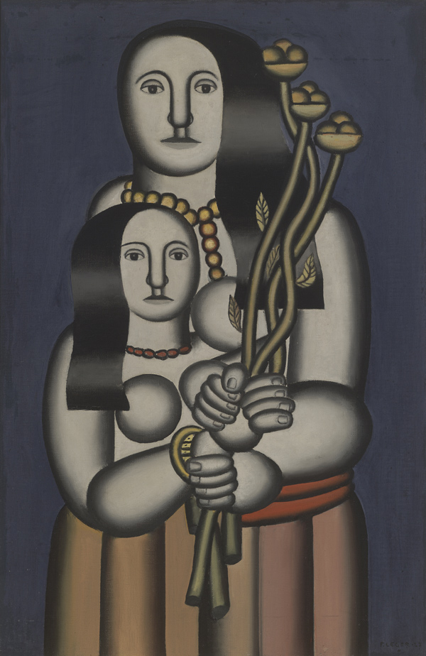 Leger, Two Women on a Blue Background