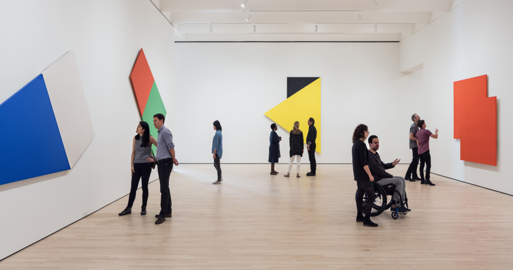 Installatin view, Approaching American Abstraction Ellsworth Kelly