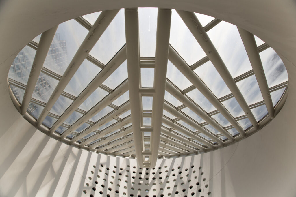 A view of the SFMOMA oculus from below