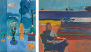 A painting by Henri Matisse and a painting by Richard Diebenkorn