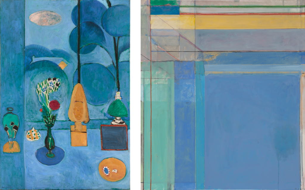 Artwork images, Matisse Blue Window and Diebenkorn Ocean Park