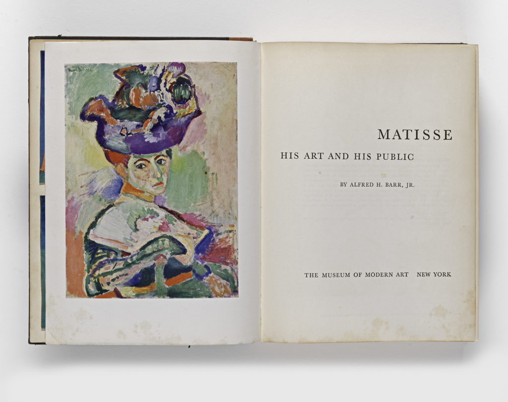 Alfred Barr, ​Matisse: His Art and His Public​, 1951 (TITLE PAGE)
