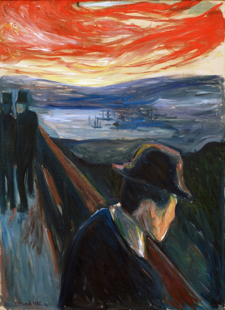 Artwork image, Munch, Sick Mood at Sunset: Despair