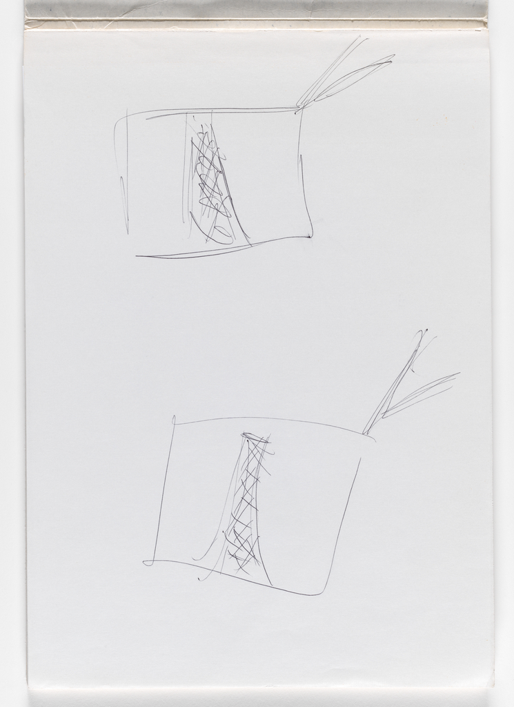 Nam June Paik, Untitled, from Untitled Notebook, 1980 page 1