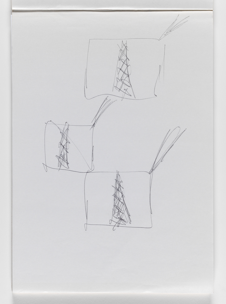 Nam June Paik, Untitled, from Untitled Notebook, 1980 page 2