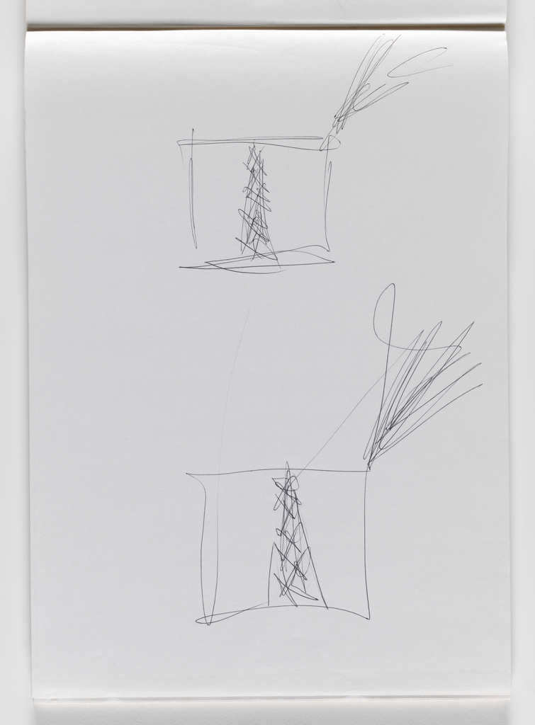 Nam June Paik, Untitled, from Untitled Notebook, 1980 page 4