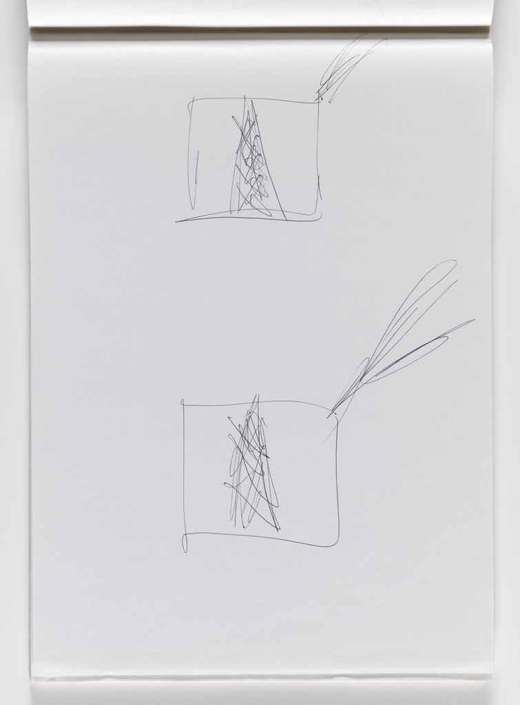 Nam June Paik, Untitled, from Untitled Notebook, 1980 page 5