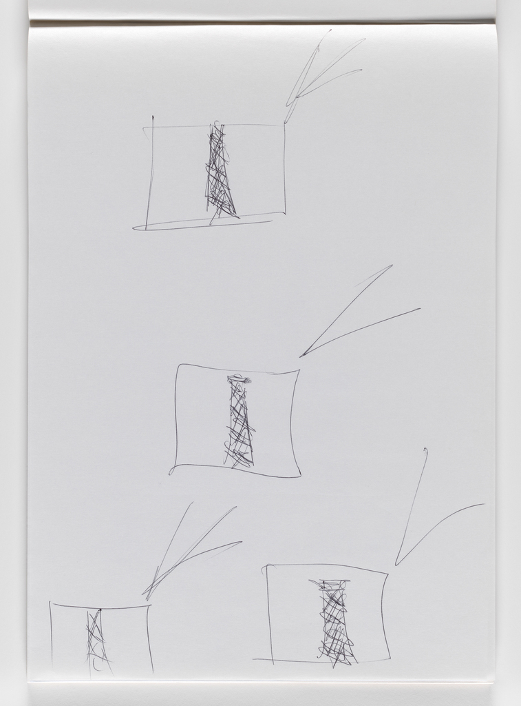Nam June Paik, Untitled, from Untitled Notebook, 1980 page 14