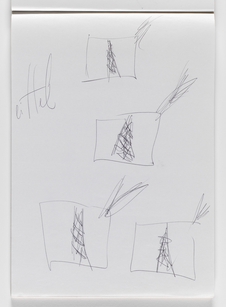 Nam June Paik, Untitled, from Untitled Notebook, 1980 page 15
