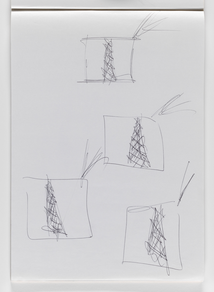 Nam June Paik, Untitled, from Untitled Notebook, 1980 page 16