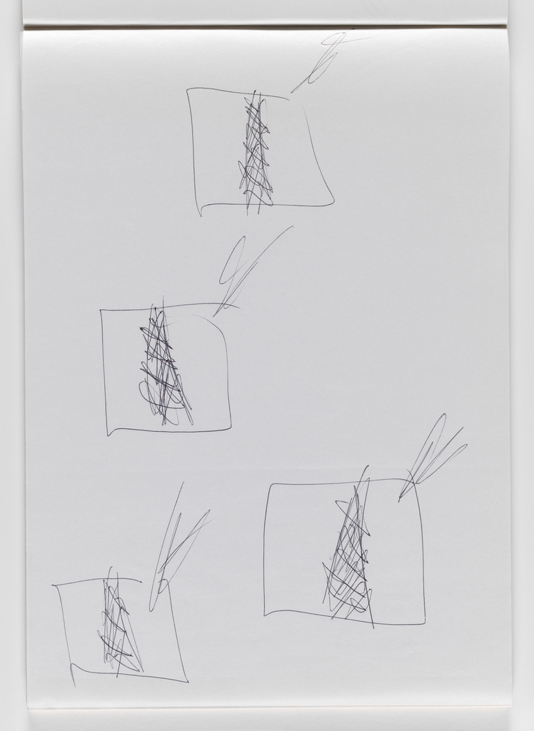 Nam June Paik, Untitled, from Untitled Notebook, 1980 page 17