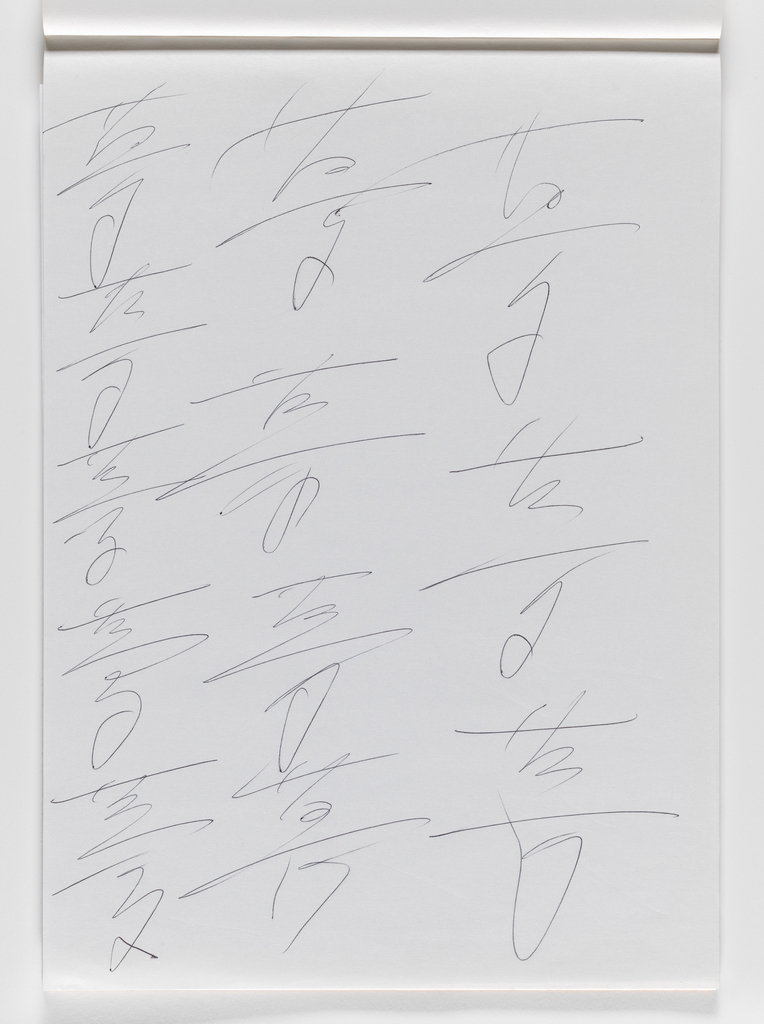 Nam June Paik, Untitled, from Untitled Notebook, 1980 page 37