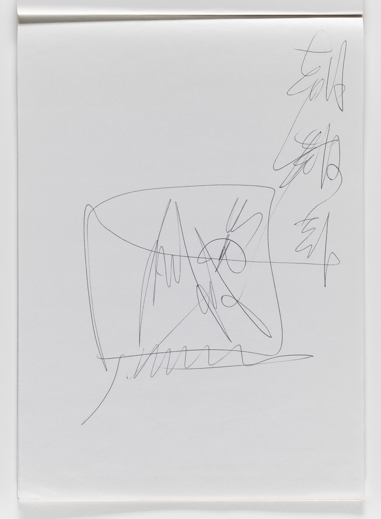 Nam June Paik, Untitled, from Untitled Notebook, 1980 page 38