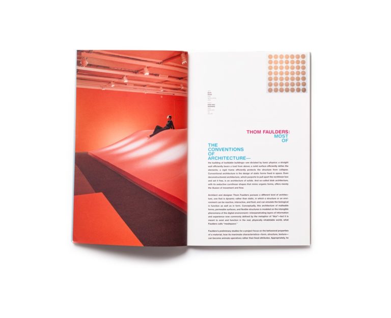 SFMOMA Experimental Design Award publication interior spread 1
