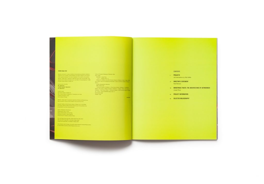 Xefirotarch: design series 4 publication table of contents