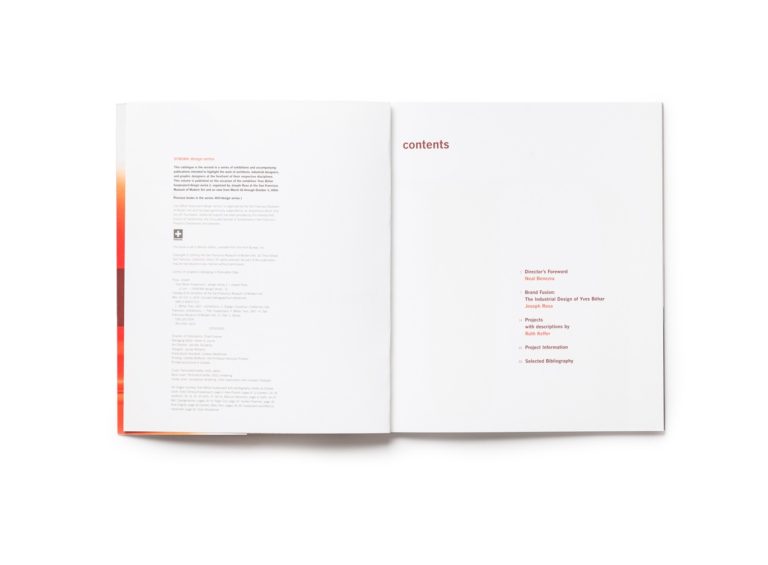 Yves Béhar fuseproject: design series 2	publication table of contents