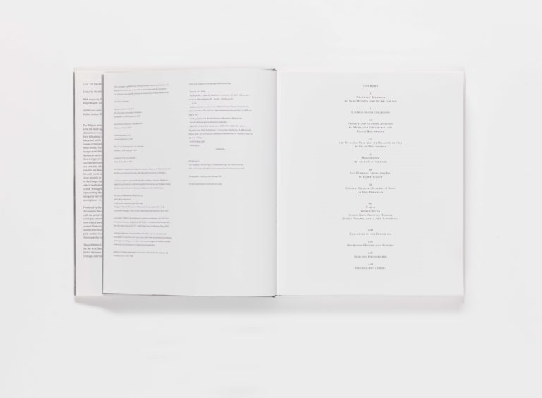 Luc Tuymans publication table of contents