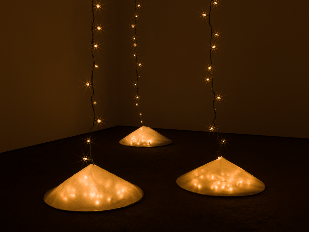 A dark room with Christmas lights, Eno, Soundtracks