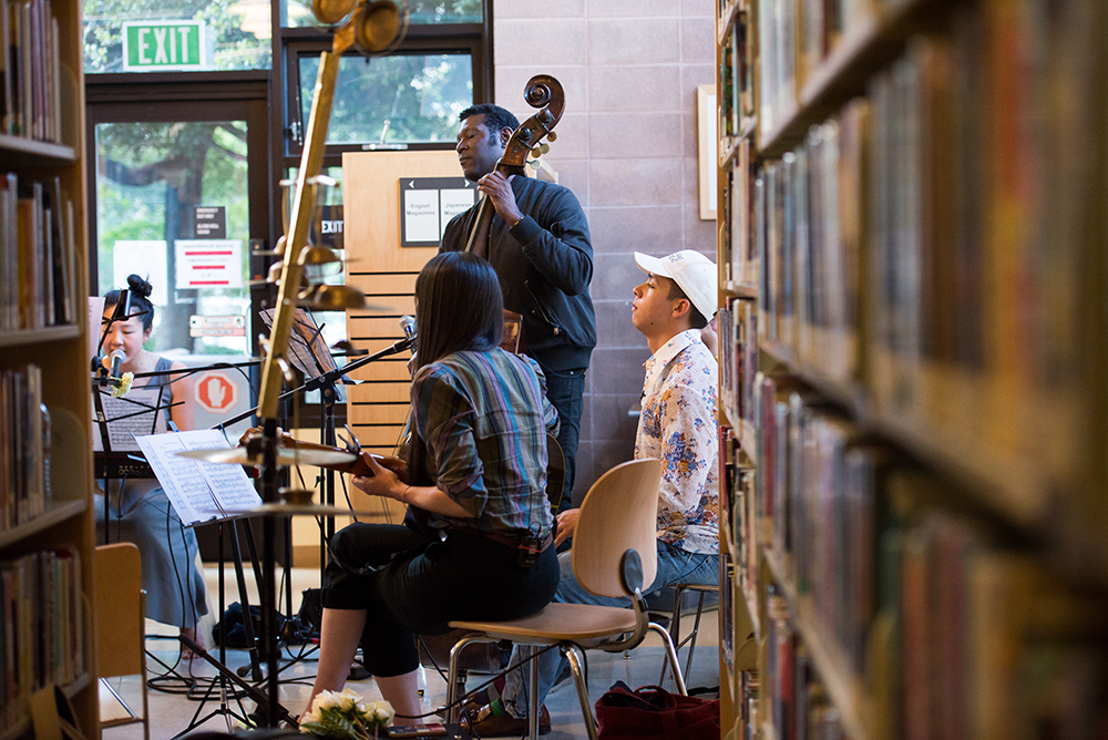 Musicians at a branch of the SF Public library