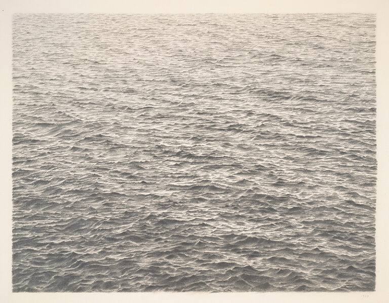 Vija Celmins artwork image of an ocean