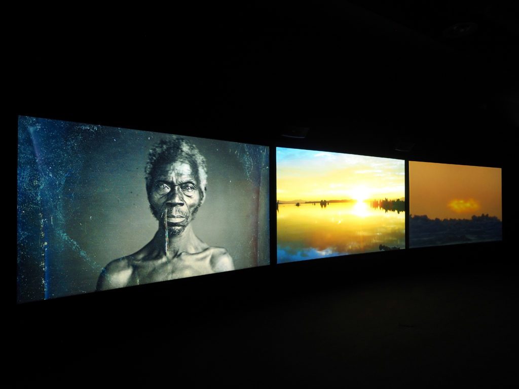 John Akomfrah, Vertigo Sea, installation view
