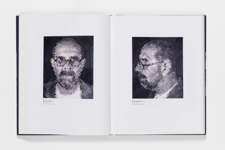 Chuck Close Self-Portraits publication pages 45_46
