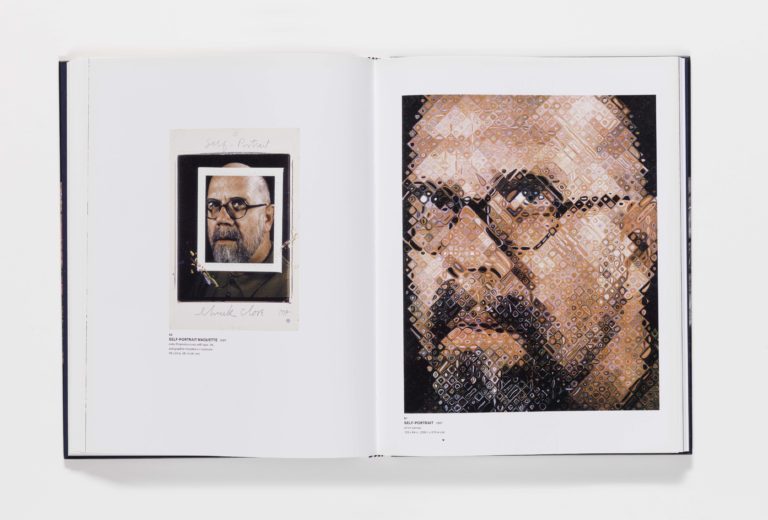 Chuck Close Self-Portraits publication pages 50_51