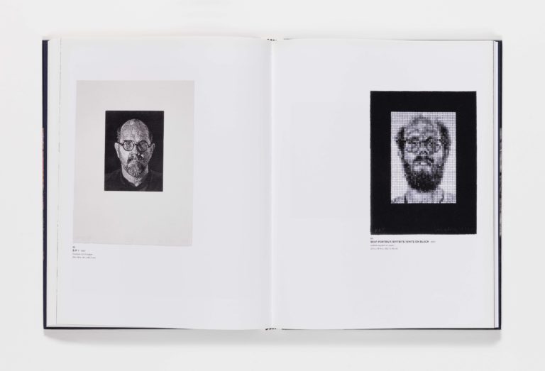 Chuck Close Self-Portraits publication pages 52_53