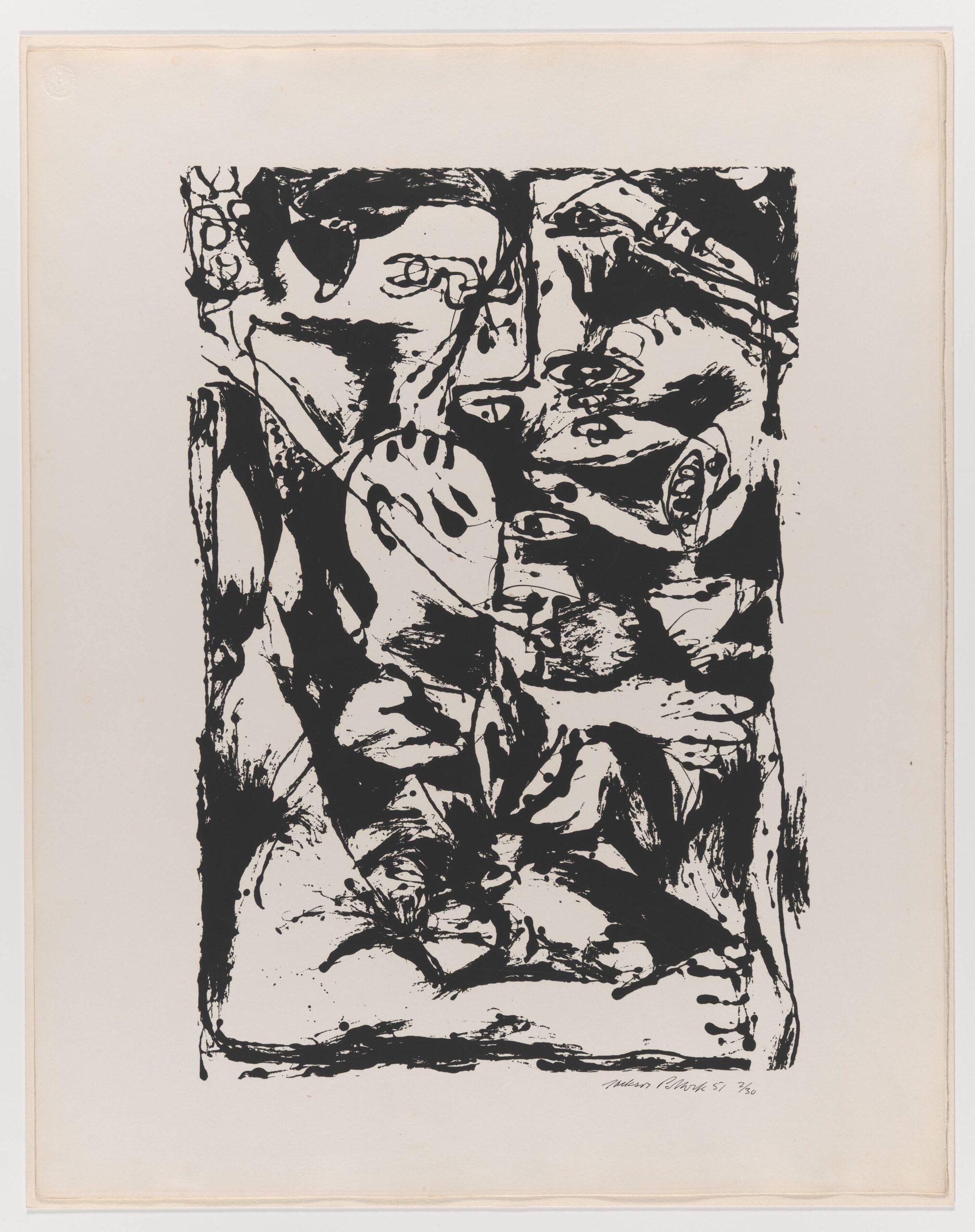 Jackson Pollock, Untitled, 1951 · SFMOMA