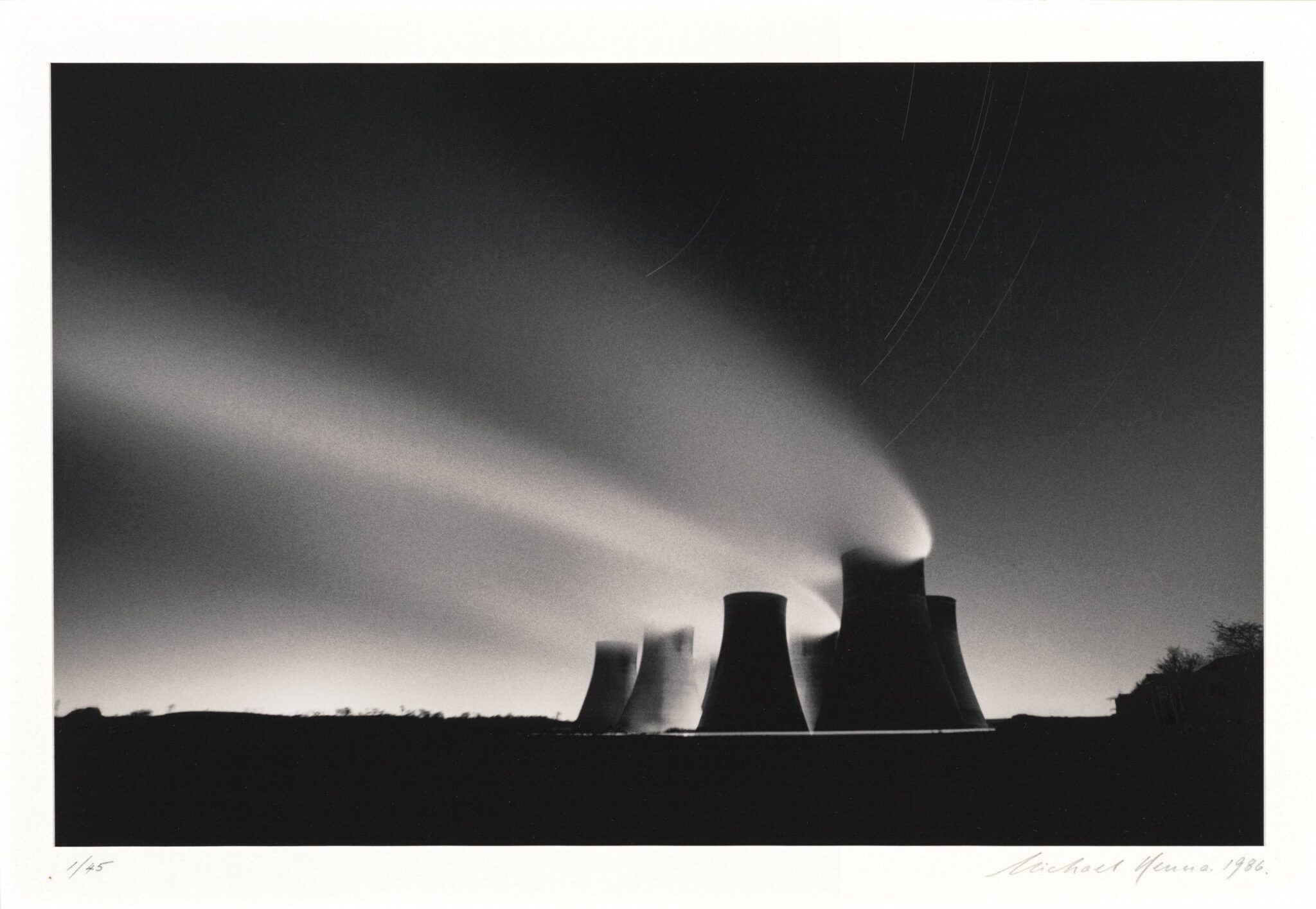 Michael Kenna, Portfolio Study 26, Ratcliffe Power Station, 1986 · SFMOMA