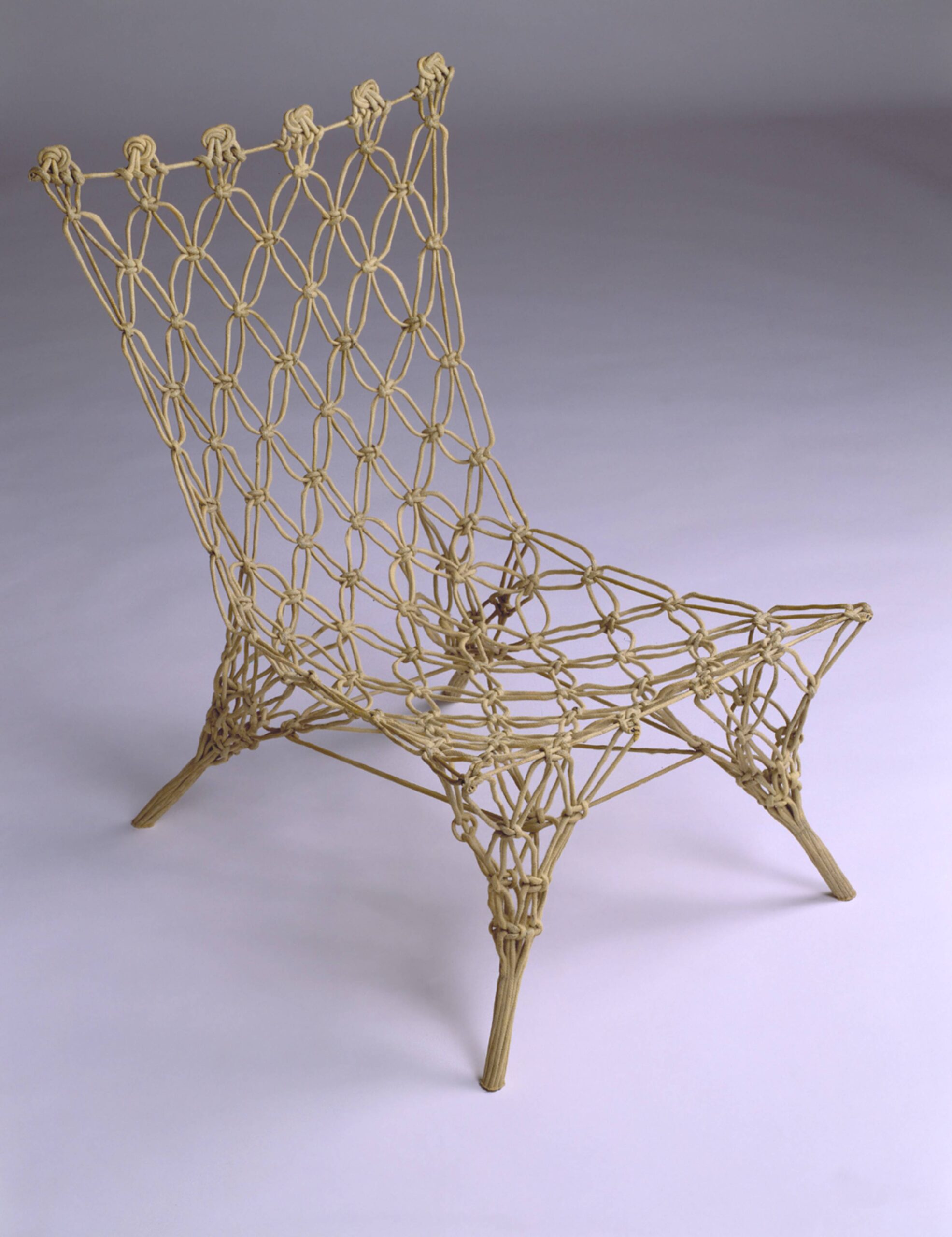 Knotted Chair” [1995] by Marcel Wanders and “Chest of drawers” [1991]